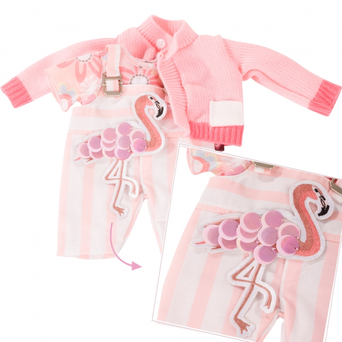 Набор одежды Фламинго, для кукол 30-33 см.  